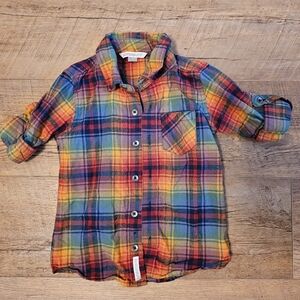 Boys Ruggedbutts plaid button down 3T